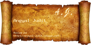 Angyal Judit névjegykártya