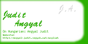 judit angyal business card